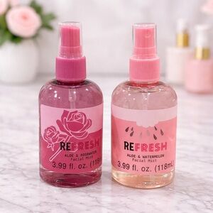 Refresh Aloe Facial Mist 3.99oz Rosewater or Watermelon Hydrating Face Mist